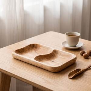 Plato de Servir de Madera Pulida, Ecológico, Moderno, en Forma de Piña, para Aperitivos y Fiestas - Product Image 2