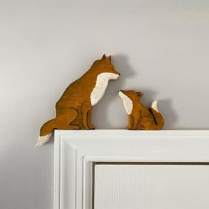 Figurine de renard en bois d'acacia artisanal - Sculptures en bois en gros Moradabad - Product Image 6