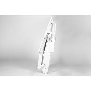 Adirondack Chair Set 3-Piece <b>Folding</b> White <b>Garden</b> Chairs with Side <b>Table</b> 2 Chairs and 1 <b>Table</b> - Product Image 6