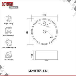 Proveedor Profesional que Vende Lavabos de Cerámica de Alta Calidad en Color Blanco, Lavabos de Sobremesa de Primera Calidad de un Proveedor Indio - Product Image 3