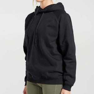Sudadera con capucha de punto sólido de manga larga con hombros caídos y lavado ácido para mujer, servicio OEM, estilo streetwear - Product Image 2