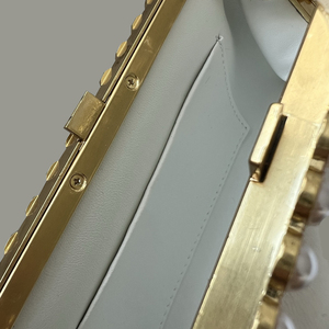 Bolso de Hombro de PU para Mujer, Primavera-Verano 2026, Estilo Cubo, con Cadena de Perlas, Mini Bolso de Noche de Lujo - Product Image 3