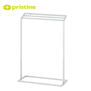 Pristine Freestanding Chrome Iron Steel Towel Rack 3 Bars Minimalist Design 50-60cm Movable <b>Bathroom</b> Towel Holder TW - Product Image 3