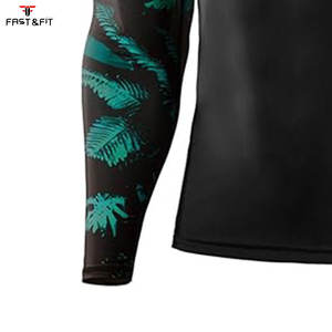 Maillot de protection anti-UV UPF 50+ SPF personnalisé, anti-bactérien, en polyester/nylon, à manches longues, séchage rapide, pour la randonnée, le surf et la natation - Product Image 2