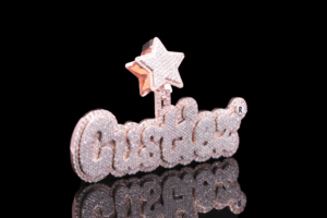 Colgante de Dados de Acero Inoxidable con Diamantes CZ Personalizados Estilo Hip Hop - Product Image 3