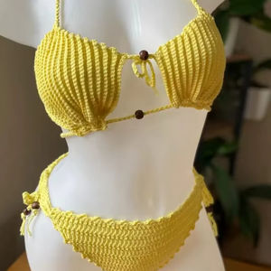 Braguita de bikini de ganchillo, 100% algodón - Product Image 1