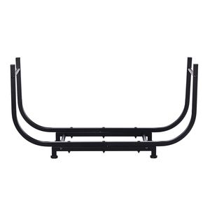 30in Rustproof Metal Firewood Rack Indoor Outdoor Stable <b>Log</b> Holder for Fireplace <b>Decor</b> Firewood Storage Organizer - Product Image 1