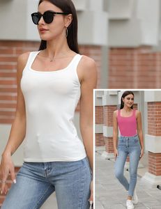 เสื้อกล้ามผู้หญิงแบบสั่งทำ ผ้าถักผสมสแปนเด็กซ์/โพลีเอสเตอร์ เป็นมิตรต่อสิ่งแวดล้อม แห้งเร็ว ระบายอากาศได้ดี ยืดหยุ่นนุ่มนวล ทรงสวยหวาน - Product Image 4