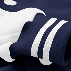 Veste universitaire unisexe de haute qualité, broderie chenille, manches en nylon/coton, col montant, style streetwear, personnalisable pour le basketball - Product Image 6