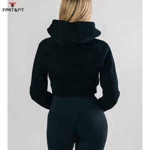 Sudadera con Capucha para Mujer, Personalizada con Logotipo, de Algodón, con Estampado, Manga Larga, Tejido Grueso, Cierre con Cremallera, Impermeable - Product Image 5