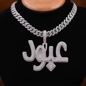 Excellent Quality Rectangle Hip Hop Full Diamond Iced Pendant 925 Silver Plated Bezel Setting Moissanite Party Available Export - Product Image 2