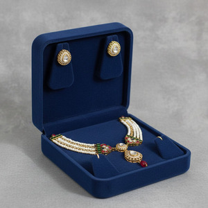 Collier pour femme JESSICA CREATION, pendentif solitaire vintage en moissanite naturelle Polki, plaqué or 22 carats, argent sterling 925 - Product Image 4