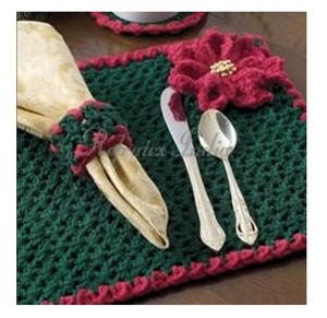 Ronds de serviette en crochet abordables en gros avec accessoires de table en coton faits à la main pour hôtels, cafés et lieux événementiels - Product Image 6