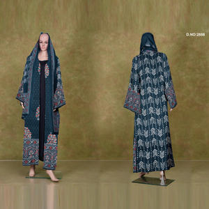 Abaya de Algodón Transpirable con Frente Abierto, Prenda Exterior Islámica Modesta para Uso Diario, Oficina y Oración, Disponible para Exportación - Product Image 2