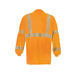 T-shirts de travail haute visibilité à manches longues avec logo personnalisé, réfléchissants, uniformes de chantier, T-shirt haute visibilité vert et orange - Product Image 1