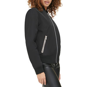Blouson Bomber Personnalisé avec Logo pour Femme – Veste Tendance à Fermeture Éclair Intégrale Style Universitaire pour Femme – Vente en Gros - Product Image 3