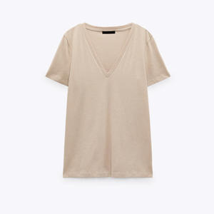 T-shirt Tendance Confortable à Manches Courtes Style Urbain Chic OEM 2026 – Coupe Classique Décontractée Moderne pour Tous les Jours à Prix Abordable - Product Image 1