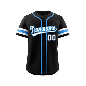Maillot de baseball/softball unisexe pour adultes de haute qualité, 100% polyester, logo personnalisé imprimé, séchage rapide, respirant, vêtements de sport OEM - Product Image 4