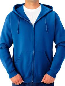 Sweat à capuche zippé en coton pour homme, doux, confortable, décontracté, vêtements de tous les jours, streetwear - Product Image 1