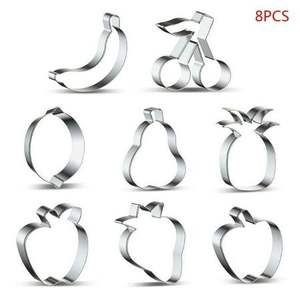 Ustensiles à biscuits en acier inoxydable de style antique, emporte-pièces en métal pour la vente, outils de cuisine, formes variées (fruits, cœurs), personnalisables - Product Image 4