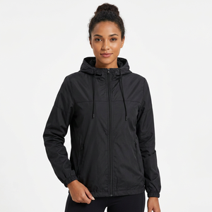 <b>Men's</b> Hooded Windproof Casual <b>Jacket</b> Autumn Outdoor Sports Zipper Closure Solid Color Polyester Lightweight Breathable Coat - Product Image 6