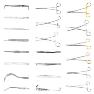 ชุดเครื่องมือผ่าตัดช่องท้องแบบพรีเมียม 34 ชิ้น สำหรับการผ่าตัดช่องท้อง ทำจากสแตนเลสสตีล ใช้งานด้วยมือ นำกลับมาใช้ใหม่ได้ - Product Image 4