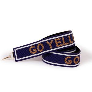 Sangle de sac à main sport en coton perlé Go Tigers, accessoire de sac artisanal, parfait pour la personnalisation - Product Image 3