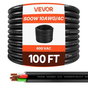Cavo Elettrico Industriale Portatile 10AWG da 30 Metri, 600V SOOW, 4 Conduttori, Grado Industriale, Nuova Zelanda - Product Image 1