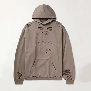 Acid wash sweat à capuche en détresse hommes splash washed streetwear sweats à capuche vintage vierges - Product Image 4