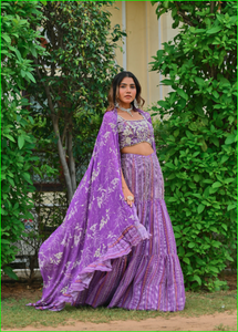 Conjunto de Lehenga Rani Sa con Blusa, Hermosa Colección de Lehenga Choli Tradicional para Bodas, en Tendencia - Product Image 5