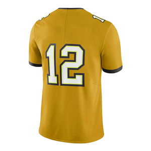 Custom Made Stylish Heat-Transfer Printed Front Short Sleeve 100% <b>Polyester</b> Anti-Bacterial American Football Jersey Men Women - Product Image 2