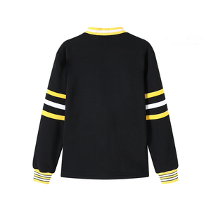 Custom Xavier <b>University</b> Louisiana Black Fleece Cardigan Women's Cotton V-Neck Button Up With Front Pockets Wholesale Low MOQ - Product Image 6