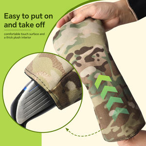 Funda Protectora para Cabeza de Driver de Golf de Cuero Genuino Impermeable de Alta Calidad, Números Personalizados Bordados, Cierre Elástico, Personalizable - Product Image 5