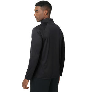 Camiseta Deportiva de Secado Rápido y Transpirable para Gimnasio, con Cierre de 3/4, Color Personalizable, Manga Larga, Cuello Alto, para Hombre - Product Image 3