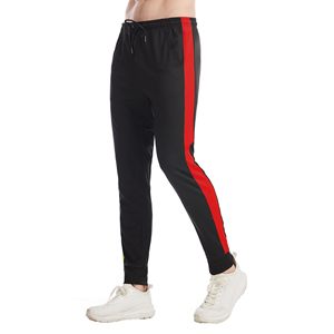 Conjunto Deportivo Informal para Hombre, Sudadera con Capucha y Bloques de Color Negro y Rojo, Pantalones Jogger con Cierre Completo, Ropa de Otoño - Product Image 5