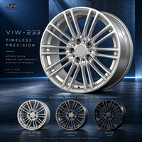 Jantes forgées multi-rayons en maille de 18 à 22 pouces, jantes de roue argentées 5x112 5x114.3 Monoblock VIW-233 pour BMW Audi Mercedes-Benz