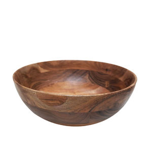 Grands bols de service en bois poli, utilisation générale, vaisselle de cuisine, bols à nourriture en bois, artisanat, bols à vaisselle en bois - Product Image 4