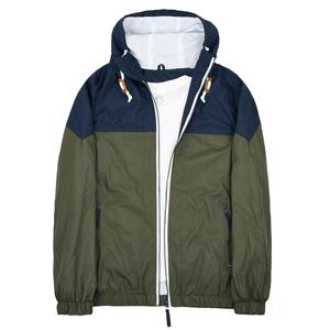 Wholesale <b>Men's</b> <b>Blue</b> Color Plain Windbreaker Jackets in Hooded Collar Zipper up Nylon Material <b>Men</b> Jackets 2026 - Product Image 2
