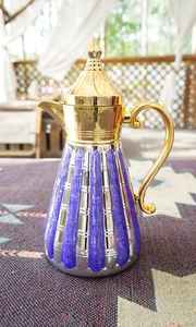 Cafetière arabe de luxe Dallah, faite à la main en acier inoxydable, théière traditionnelle du Moyen-Orient pour la maison, le café, le restaurant - Product Image 4