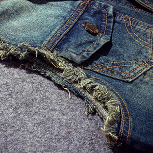 Chaleco de Mezclilla para Hombre, Invierno, Cómodo, Estilo Urbano, 100% Algodón, Ecológico y Transpirable, Tejido Ligero, Fácil de Usar, Servicio OEM - Product Image 6