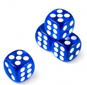 Jeu de dés en résine orange avec points blancs pour jeux de société et jeux de table, artisanat artistique, décoration de la maison, dés en résine pour jeux - Product Image 5