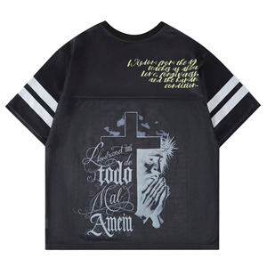 Jersey de Fútbol Americano Sublimado y Cosido a Medida 2026, 100% Poliéster, Cuello en V, Manga Corta, para Entrenamiento - Product Image 2