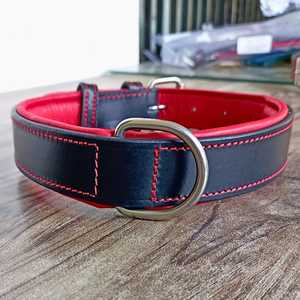 Correa de cuero genuino para perros, manos libres, táctica, para correr, entrenar, pasear perros grandes, hebilla metálica resistente. - Product Image 5