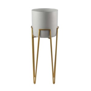 Maceta Moderna Redonda Colgante de Pared, de Hierro Fundido, Chapada en Oro, Duradera, para Decoración del Hogar y Jardín - Product Image 5