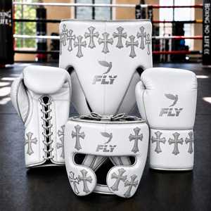 Kit de boxe professionnel super confortable en cuir de vachette original fait main, style chrétien, idéal pour le sparring – Meilleures ventes - Product Image 1