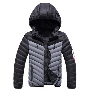 Chaqueta Acolchada Ligera, Cálida y Suave de Alta Calidad para Hombre, Negra, Nueva Moda, Diseño de Logotipo Personalizado para Exteriores - Product Image 4