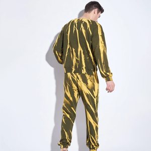 Survêtements de course légers tie-dye 100 % coton respirants et confortables avec cordon de serrage, coupe ajustée pour l'été - Product Image 3