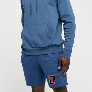 กางเกงขาสั้นออกกำลังกายผู้ชายแบบ 2-in-1 ขนาด 7 นิ้ว ผ้าคอร์ดูรอยเนื้อเบา สไตล์สตรีทแฟชั่น เหมาะสำหรับวิ่งและเล่นกีฬา ผลิตจากผ้าฝ้าย สำหรับเด็กผู้ชาย - Product Image 1