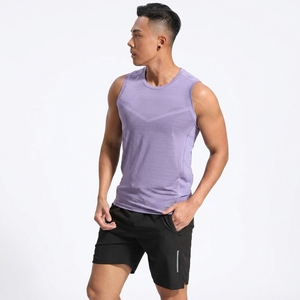 <b>Men</b> Fitness Sportswear O-Neck Plain Tank Top Sleeveless Tshirt Breathable Workout Sports Tank Top Gym Athletes <b>Men</b> Tank Top - Product Image 6