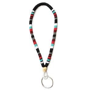 Cordones de mano y correas para llaves de 9 pulgadas con cuentas de semillas de colores y diseño - Product Image 2